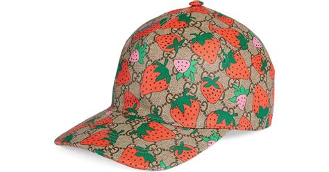 casquette gucci fraise.